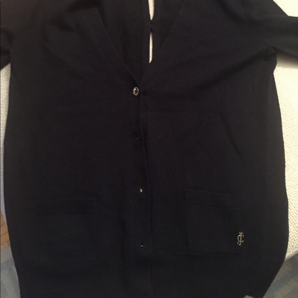 Sweater juicy couture button down navy